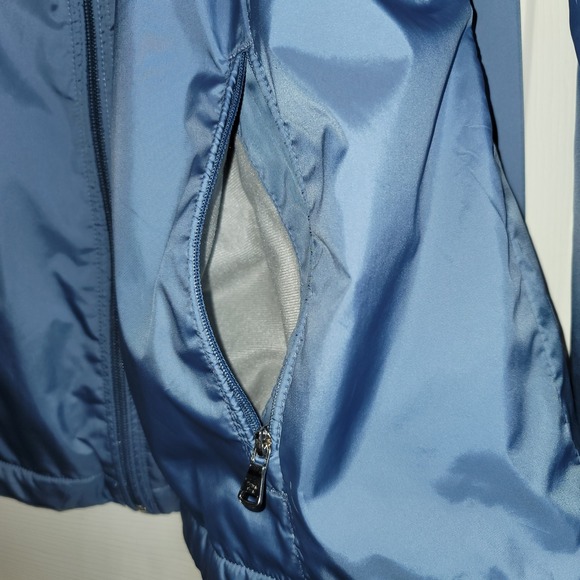 Calvin Klein Fleece Lined Hooded Full Zip Windbreaker Jacket Sz XL Gray Blue - Picture 10 of 16